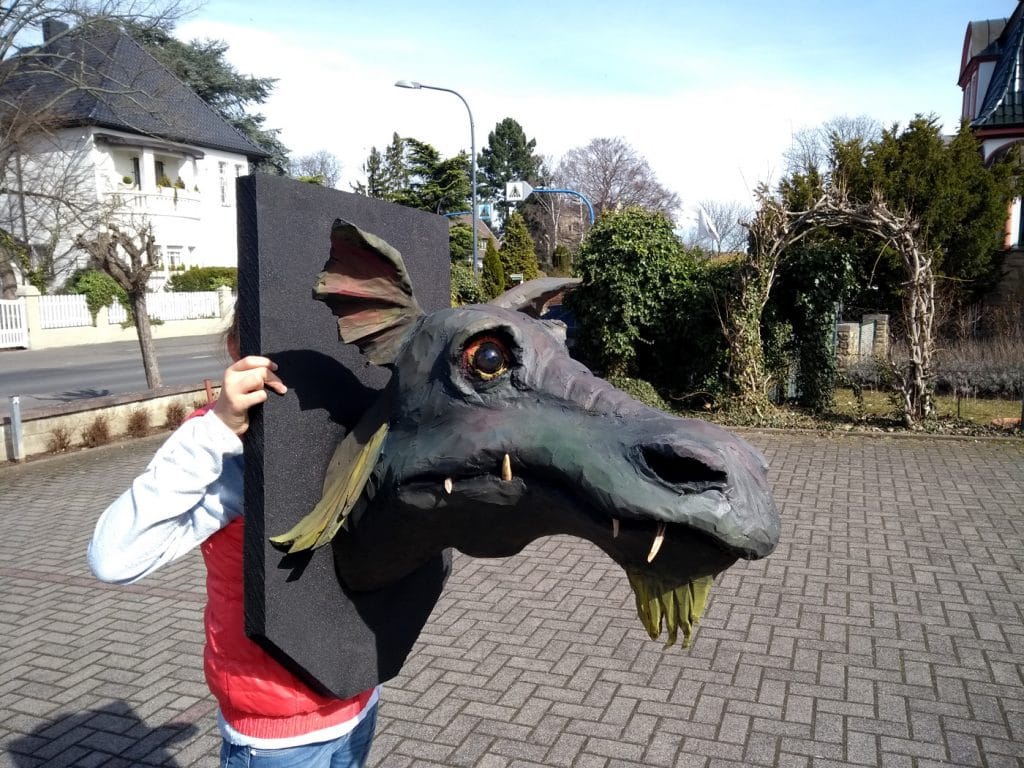 Wolfgang Herbst: 3D-Tiere für Bogensport, Dekoration, Werbung - tier.art - Drachenkopf